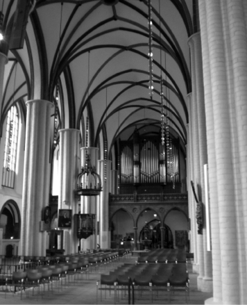 Church nave and organ loft