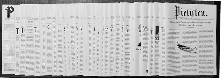 A stack of Pietisten issues.